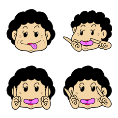 An annoying aunty from Tango the Emoji