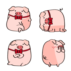 Cute Pigee - pig Emoji