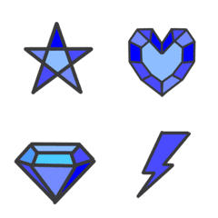 Blue only Emoji