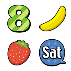 number and many others emoji