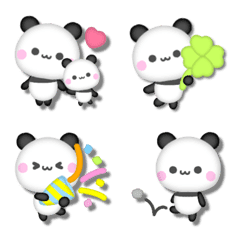 3D Emoji panda