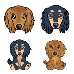 Miniature dachshund emoji