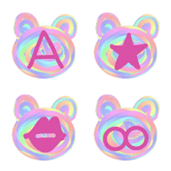 happy Bear deco Emoji (English)