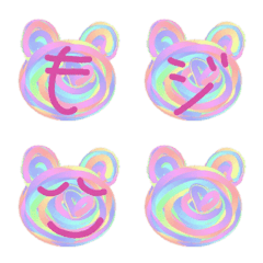 happy Bear deco Emoji (japanese)