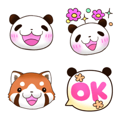 friendly happy panda