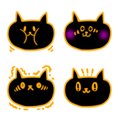 kawaii black cat