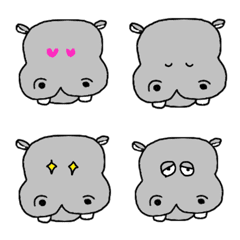 Hippopotamus emoji.