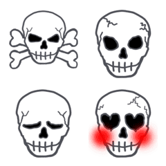 cool skull emoji