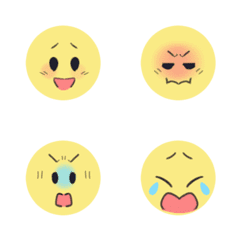Adult cute simple and cute emoticons