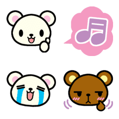 Kuman of a pretty bear (Emoji)