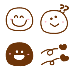 简单的笑脸表情符号 Line Emoji Line Store