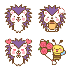 Hedgehog Hari-san Simple Emoji
