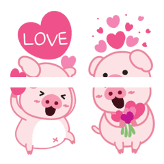 Emoji : Lovely pig 2