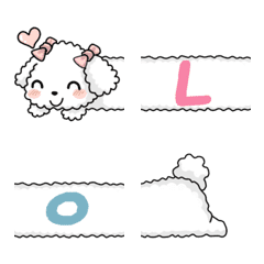Poodle alfabet emoji