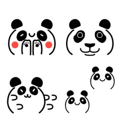 Panda face emoticons