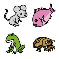 Animais e insetos emoticons