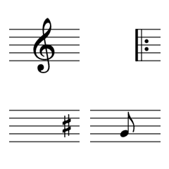Basic Music Note (Score) Pack