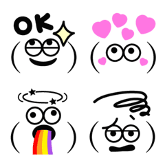 Pop face emoji