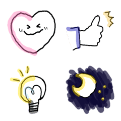 Kawaii assorted everyday Emoji