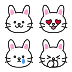White Rabbits Emoji