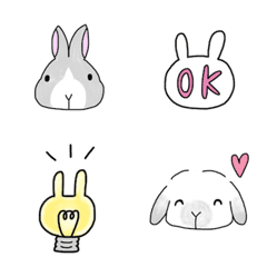 A Lot Of Cute Rabbits Emoji