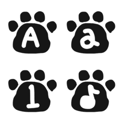 Simple&Monochrome Cat Footmark