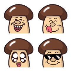 Smiling Mushroom Emoji