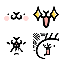 Emoticons of emoticons.Rabbit version.