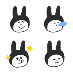 rabbit simple emoji poca