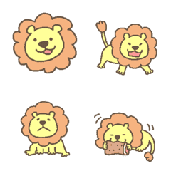 Lion Emoji pastel