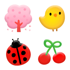 Puku-kawaii Emoji Spring