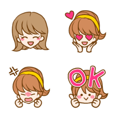 Cute Salon Girl Emoji Line Emoji Line Store