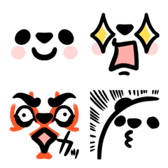 Emoticons of emoticons.Panda version.
