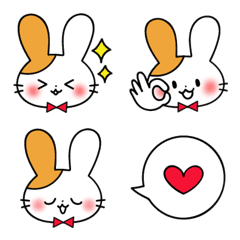 The balloon Emoji of the calico rabbit