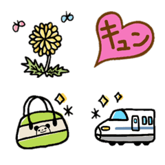 Various Emoji and speech bubbles