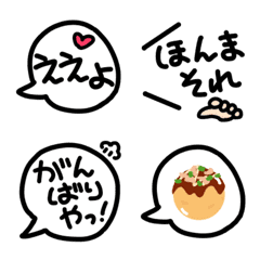 Speech balloon of the Kansai dialect