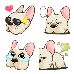 Frenchie Dog Emoji so cute