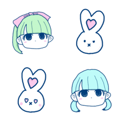 Lovely Emoji : Rabbit