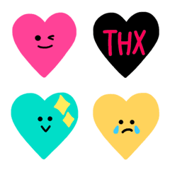 cute and easy to use hearts Emoji