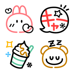 Grown up Kawaii Emoji.Animal Version2.