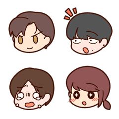 Kawaii boys emoji