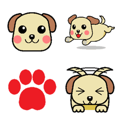色々な表情のタレ耳犬の絵文字