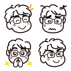 Glasses boy Emoji 1.
