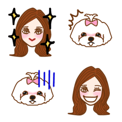 Yuchan and Mirukun Emoji