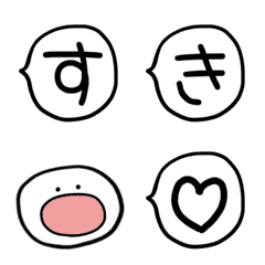 One character speech bubble Emoji
