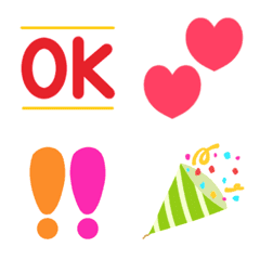 Easy to use. Simple cute emoji