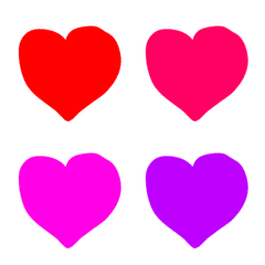 An assortment of emoticons of hearts