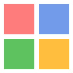 Pixel art: Colored cubes