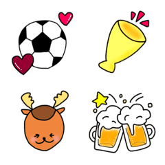 Soccer deer emoji