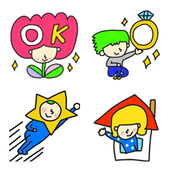colorful girl emoji